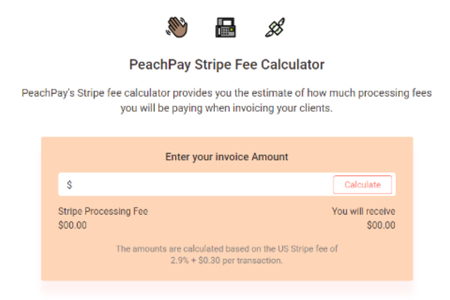 PeachPay Fee Calculators